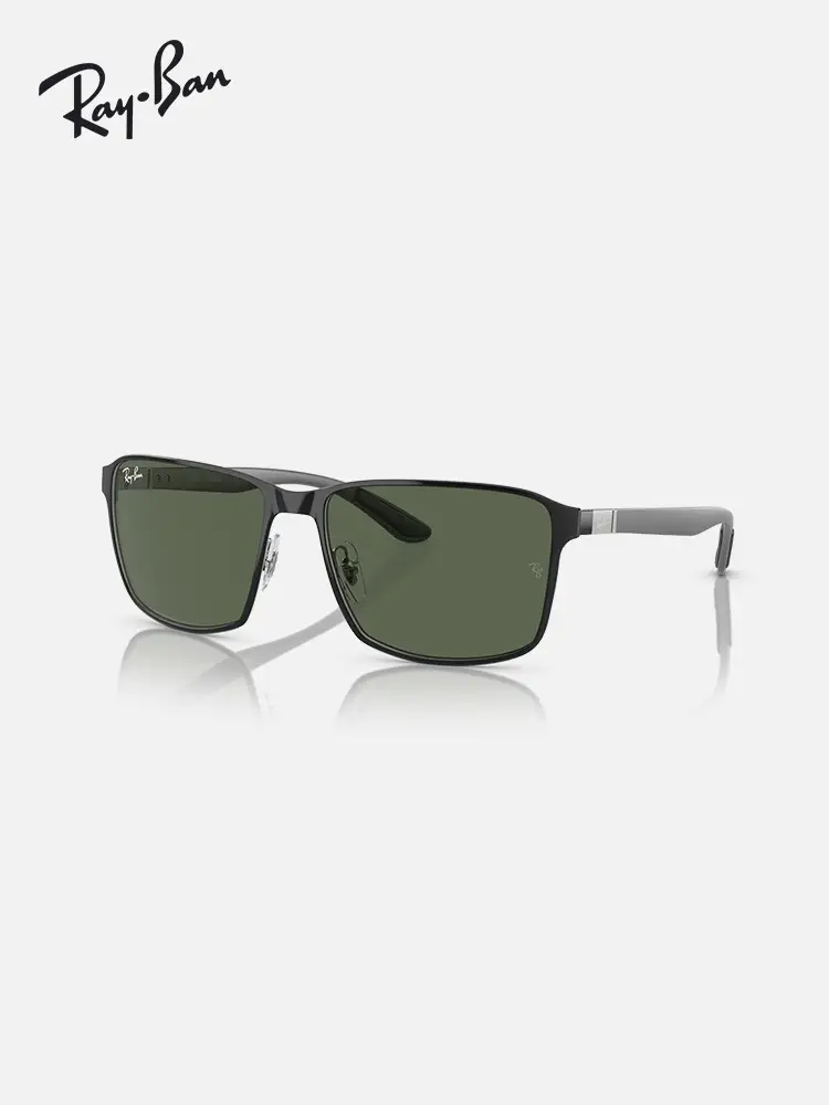 Rayban Ray-Ban Sunglasses Gradient Square Frame Fashion Glasses Men's and Women's Sports Sunglasses 0Rb3721
