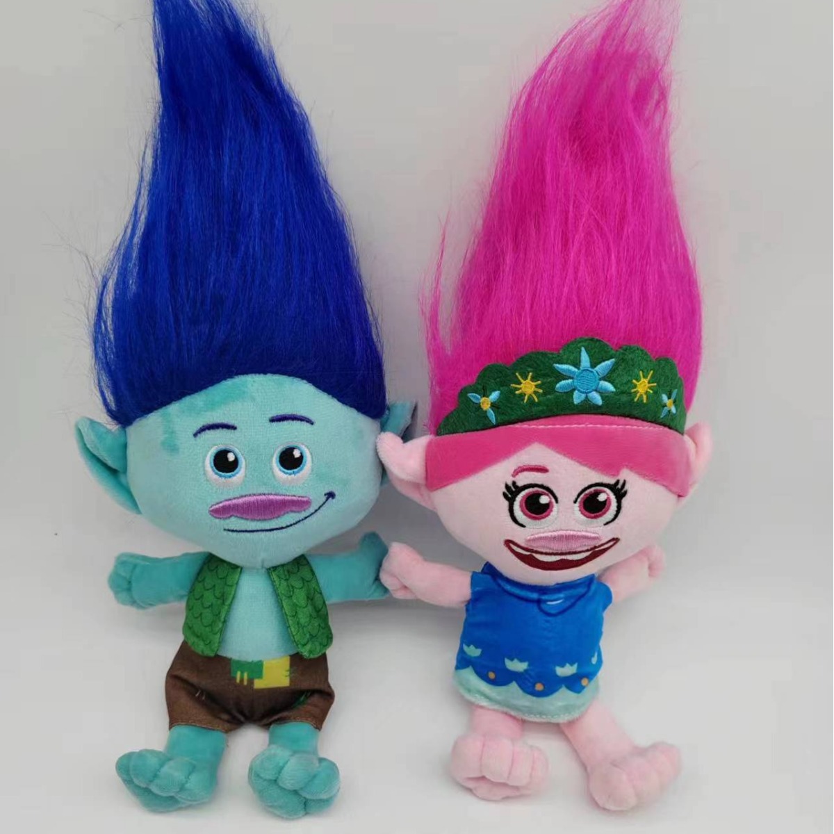 Cross-border magic hair elf TROLLS BAND TOGETHER plush toy cartoon Bobbi Blanche doll