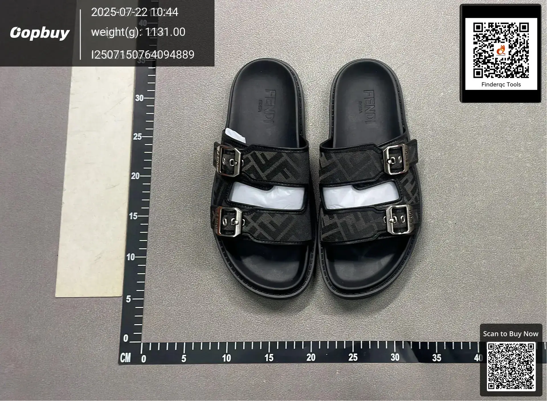 2024 Summer New European and American Cowhide Version Slippers Double Buckle Flat Bottom Non-Slip Increased Waterproof Daily Casual
