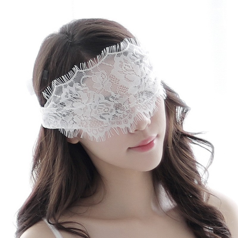 Taobao sexy lingerie lace hollow eye mask lace black and white two color fun accessories game clothes