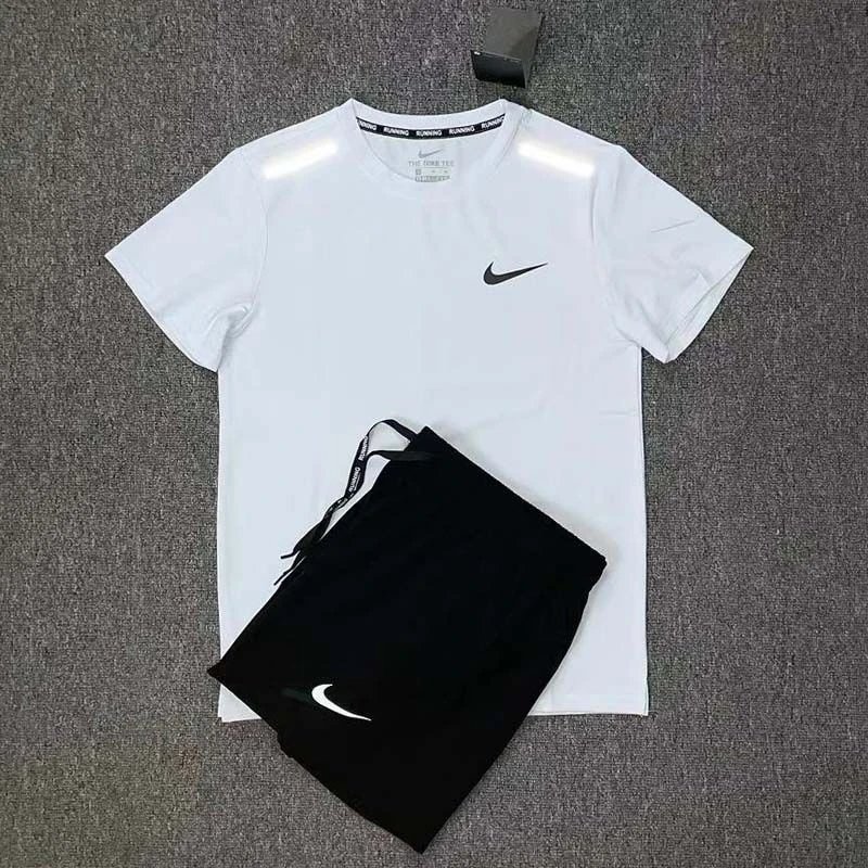 Nike Running T-Shirt and Shorts Set