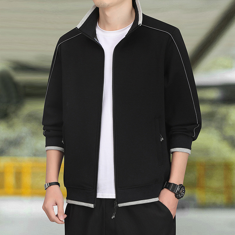 Spring American-Style Sports Stand-Collar Sweatshirt for Men 2026 New Spring and Autumn Thin Comfortable Casual Cardigan Jacket Men's Clothing