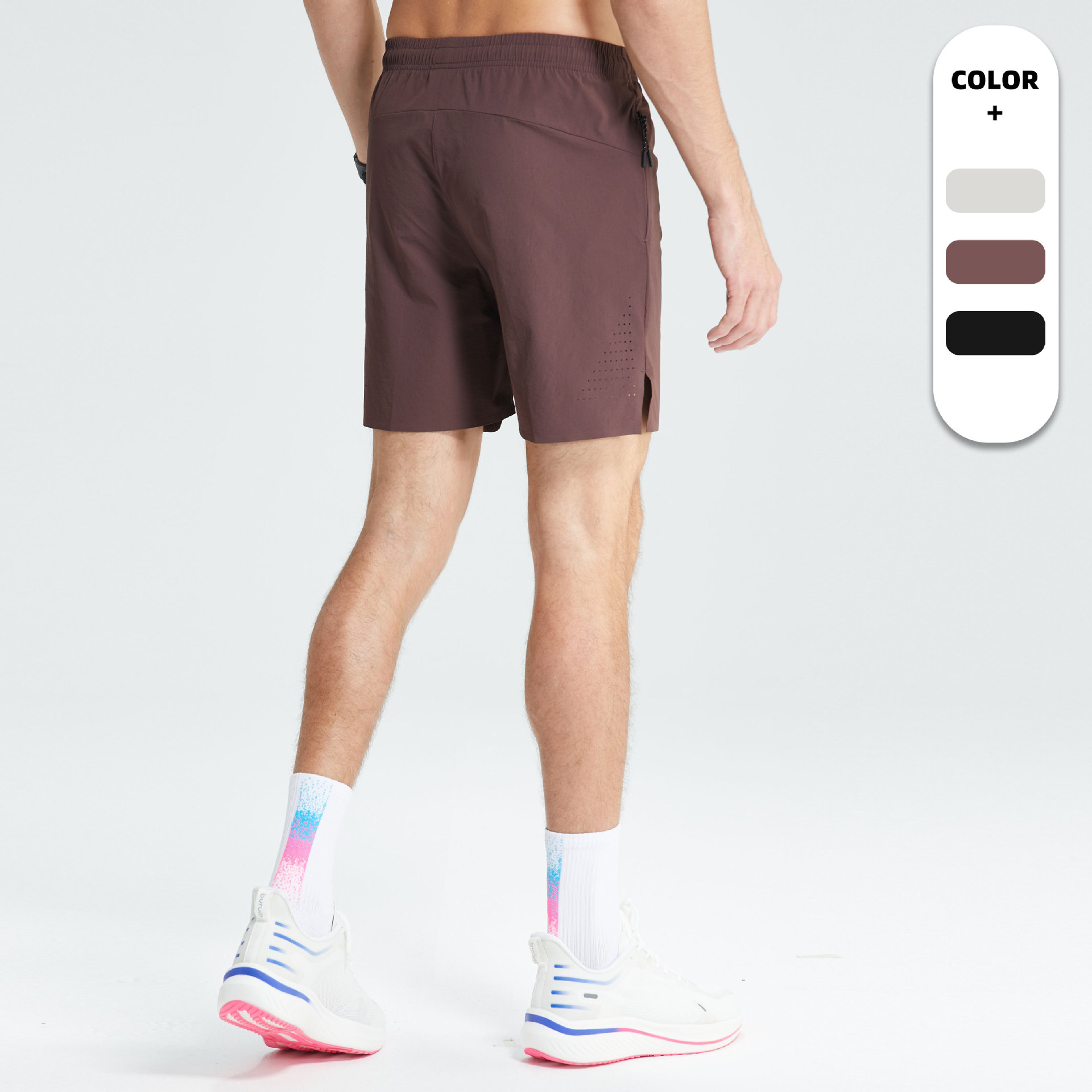 Mesh Solid Color Sports Shorts Men's Summer Thin Loose Basketball Running Fitness Training Ice Silk Quick-drying Shorts