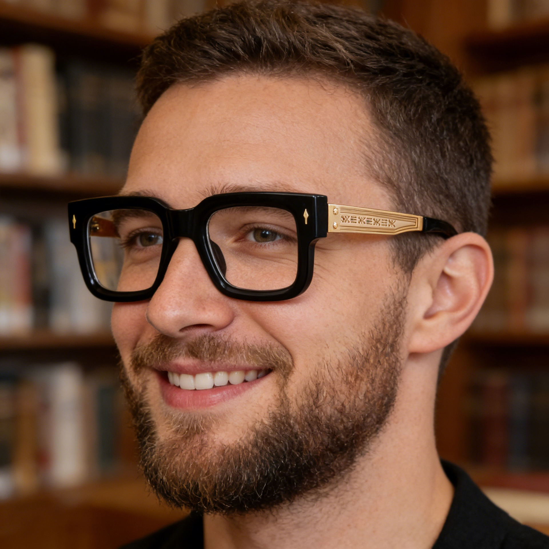 Fashionable Square Frame Flat Glasses for Men Can Be Equipped with Myopic Men's Optical Non-Prescription Small Frame Glasses Cross-Border Hot Sale