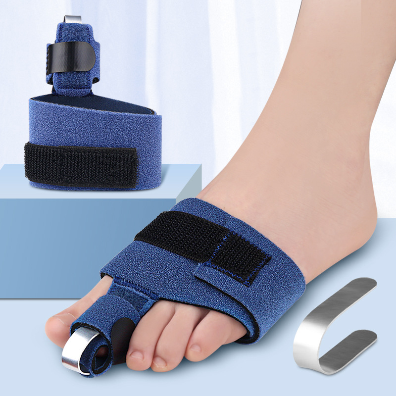 Toe Fixation Belt, Adjustable Fixed Splint, Single-Finger Curved Bow, Aluminum Plate Support, Protective Gear, Toe Protector