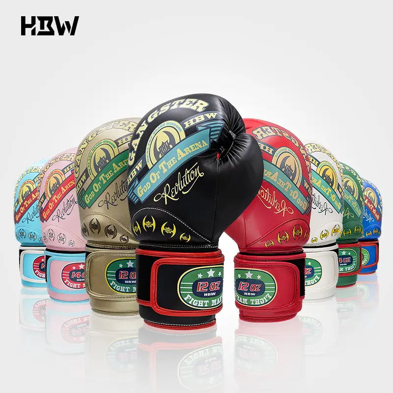Hbw European Muay Thai Boxing Gloves Adult Sanda Boxing Gloves Boxing Training Gloves Muay Thai Fighting Actual Combat Style