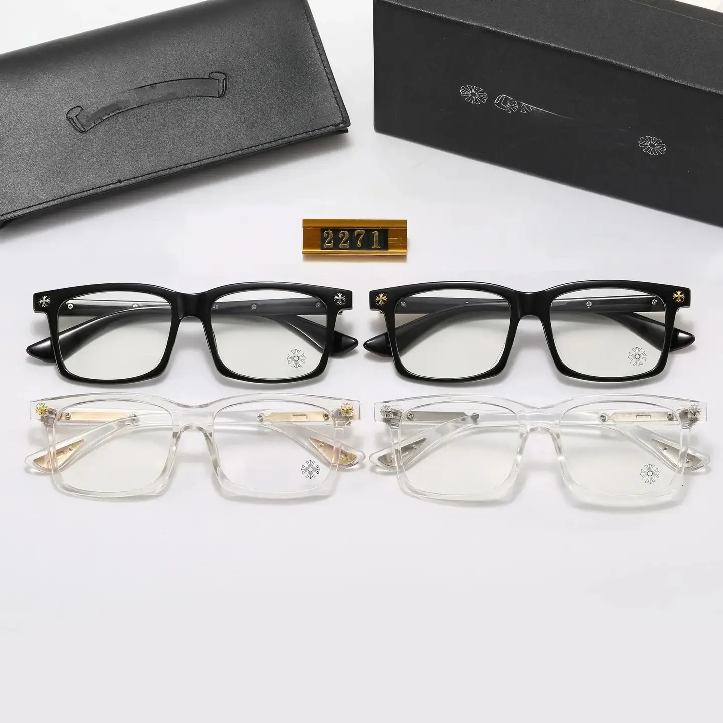 Chrome Hearts Glasses Black Clear
