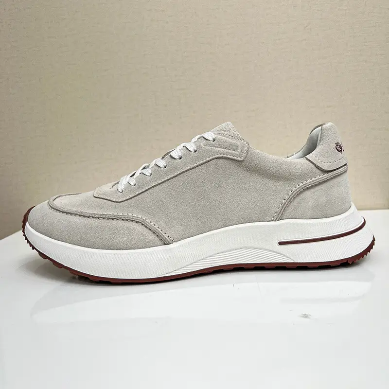lp Men's Shoes 2023 New Leather Trendy Fashion High-end Sports Shoes All-match Breathable Flat Casual Large Size Men's Shoes