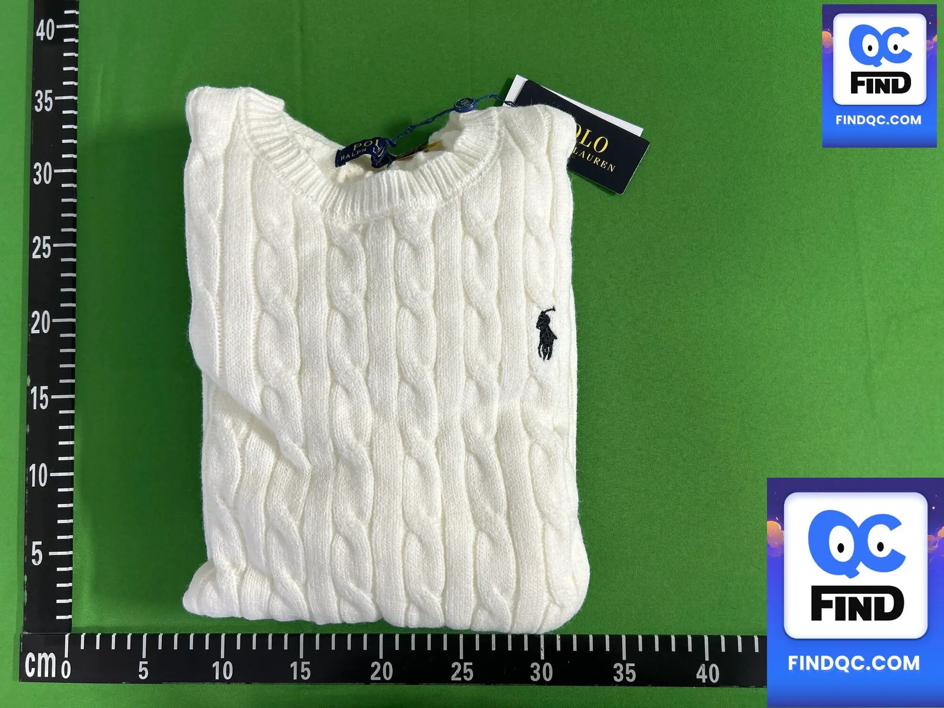 Polo Ralph Lauren Cable Knit Sweater White