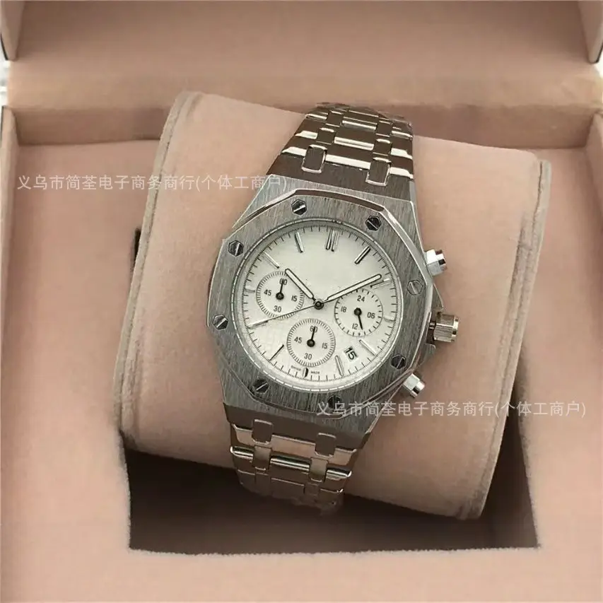 Royal Watch Watch Strap Chronograph Multi-Function Three-Eye Popular Quartz Six-Pin Offshore Dropshipping