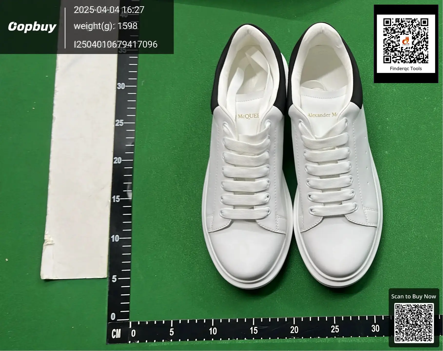 Alexander McQueen Oversized Sneaker White Black