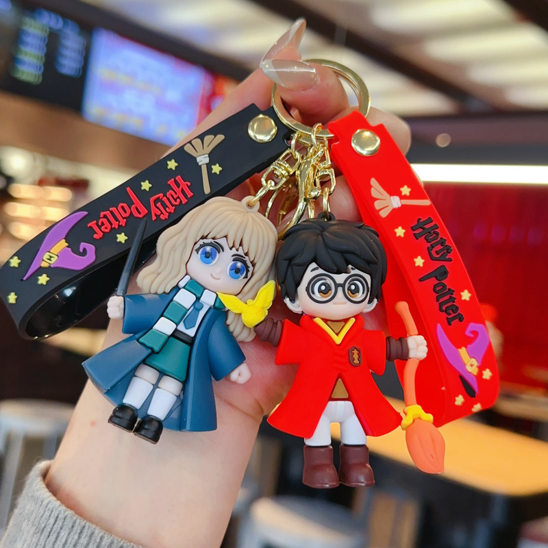 Cross-Border Cartoon Harry Potter Keychain Magic Book Academy Doll Pendant Unisex Backpack Decoration Gift Wholesale
