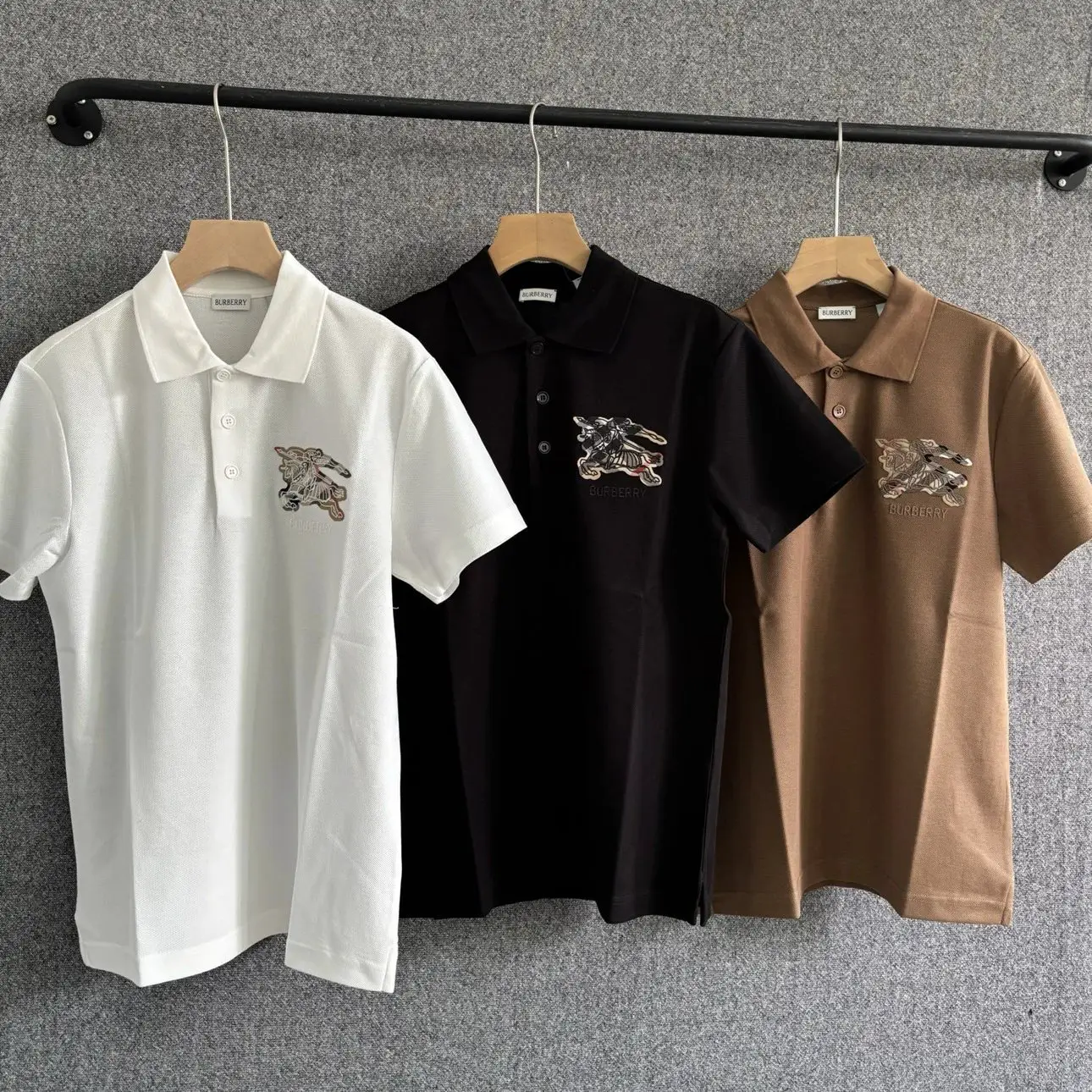 Bur2026春夏男士翻领polo衫珠地棉透气面料