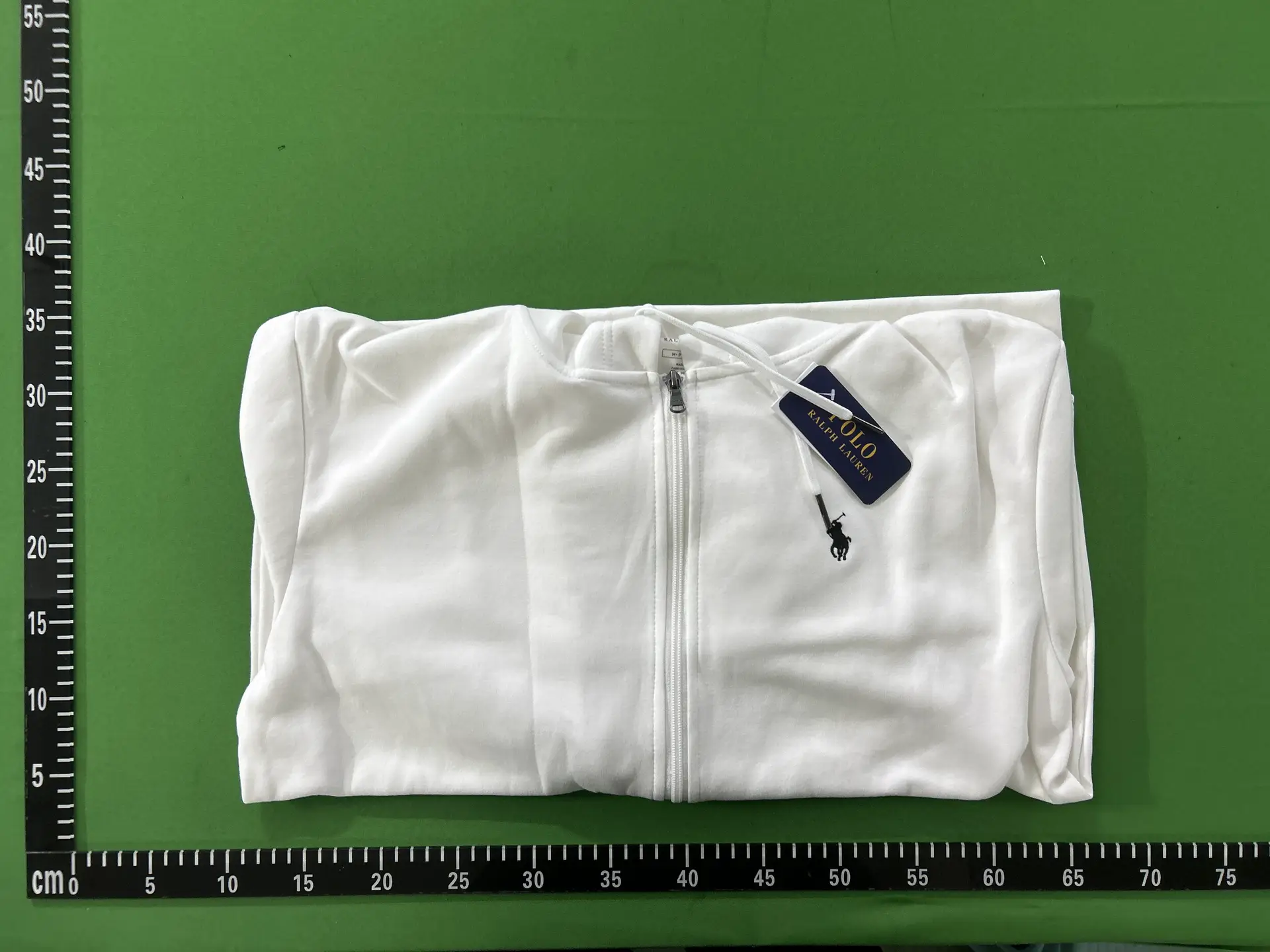 Polo Ralph Lauren White Hooded Zipper Sweatshirt