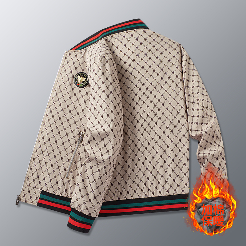 Cross-border Jacket Men's Cotton Coat Casual Fashion Trend Baseball Suit Spring Autumn Winter Fashion Brand high quality Light Luxury