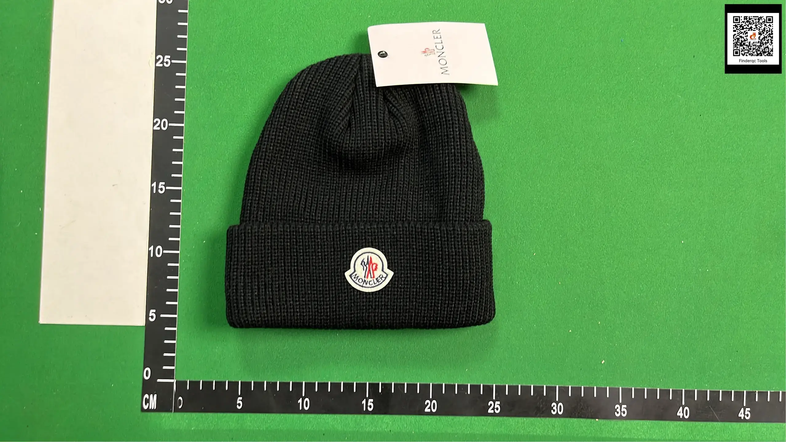 Moncler Black Wool Knit Beanie