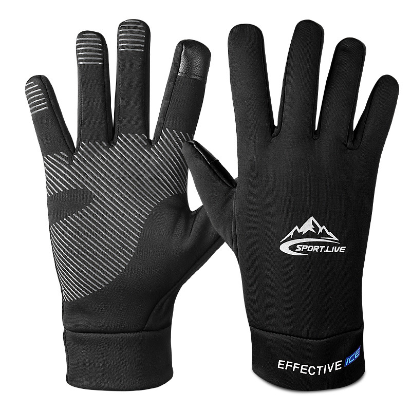 Sports Touch Screen Gloves Autumn and Winter Outdoor Basketball Mountaineering Skiing Warm Gloves Cold-Proof and Non-Slip Riding