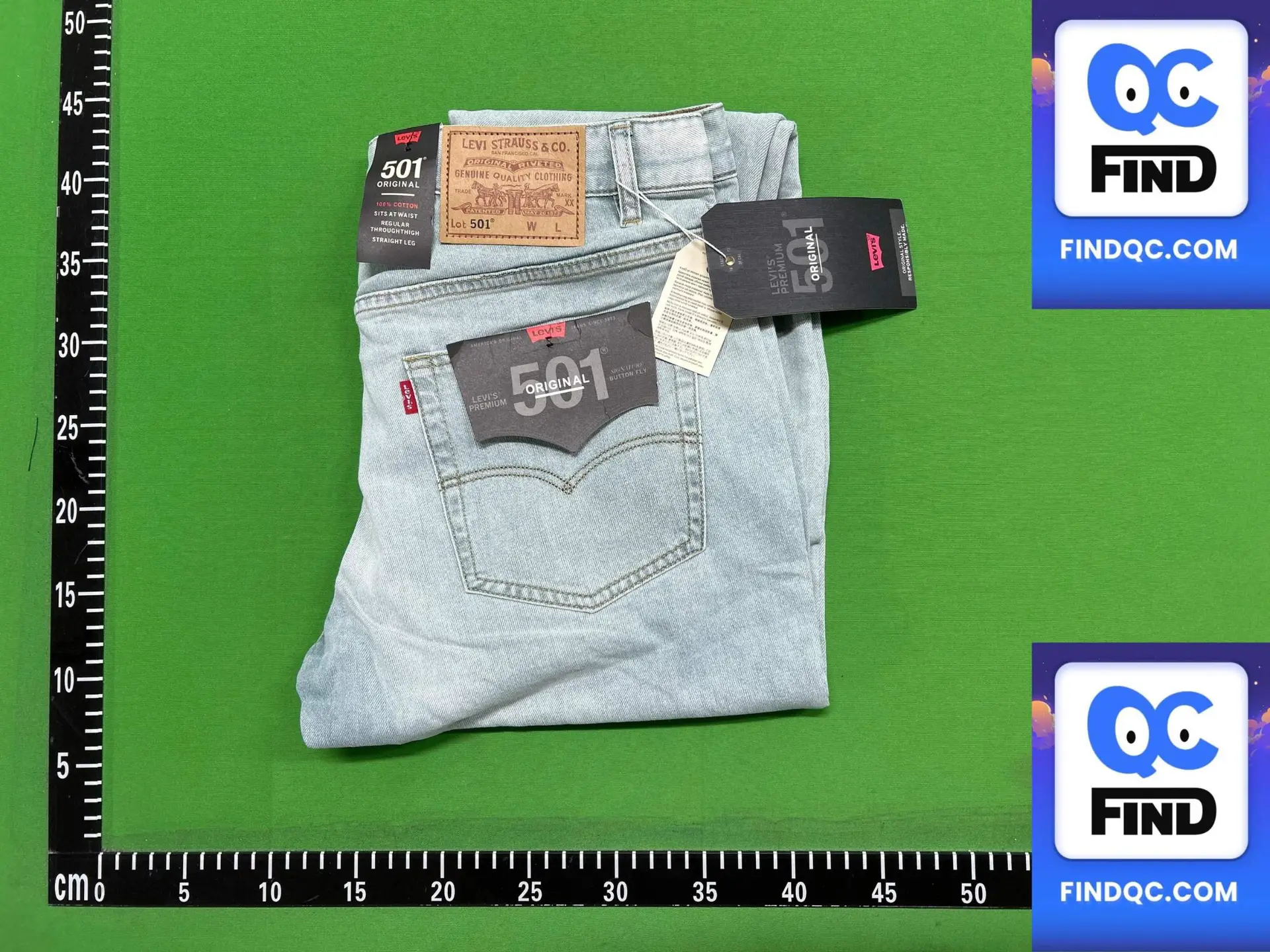 Levi's 501 Original Light Blue Jeans