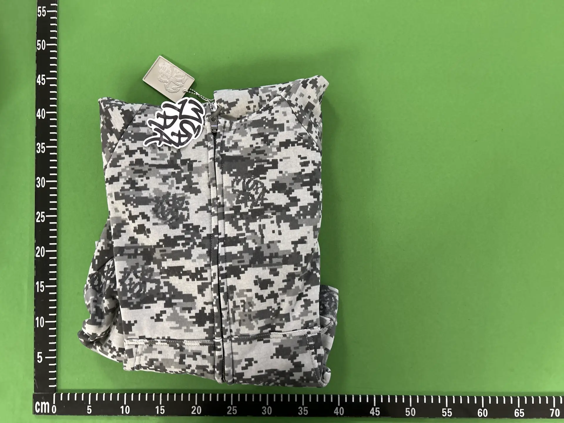 Digital printed camouflage zipper sweater M-1