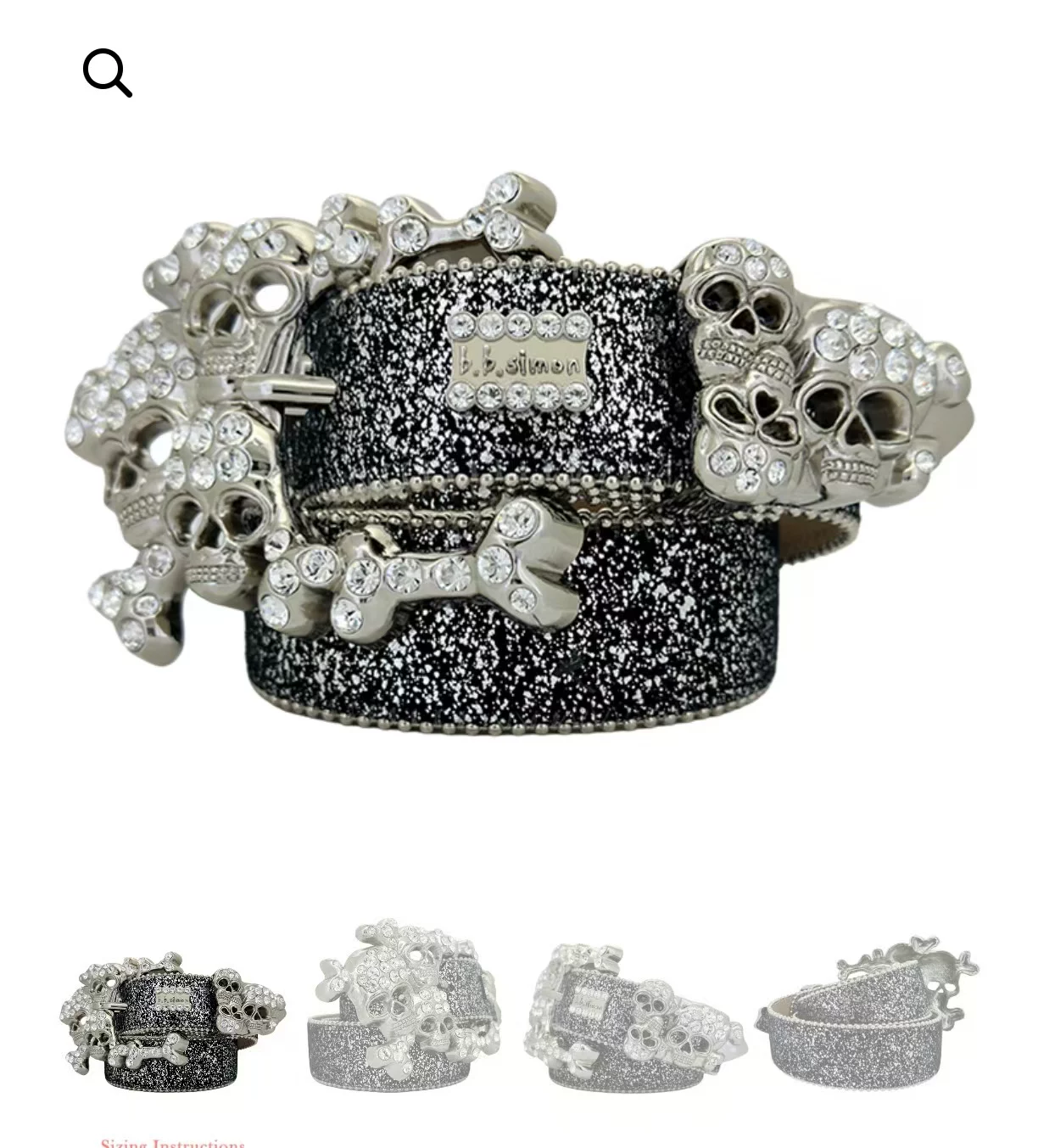 Punk style skull motorcycle belt, Western cowboy belt.
