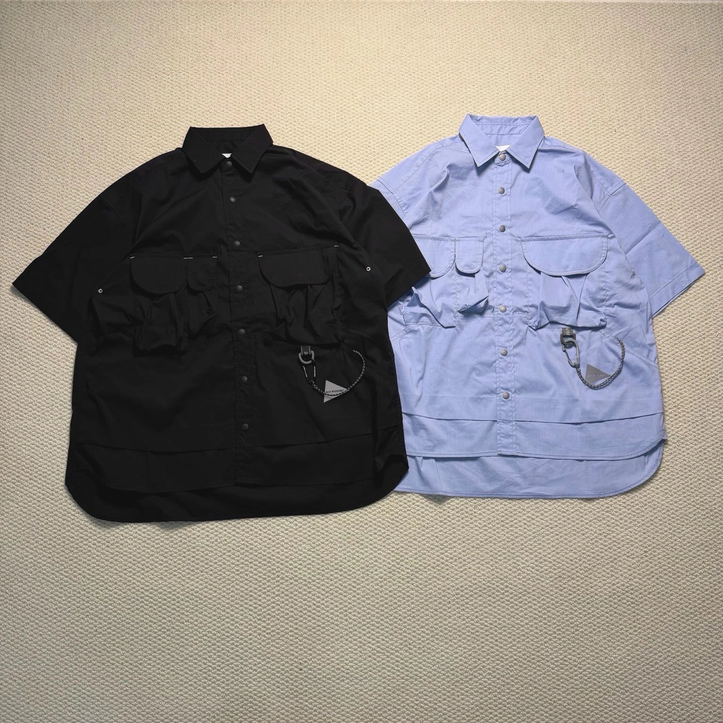 【原厂现货🔥】And Wander户外机能速干短袖衬衫
