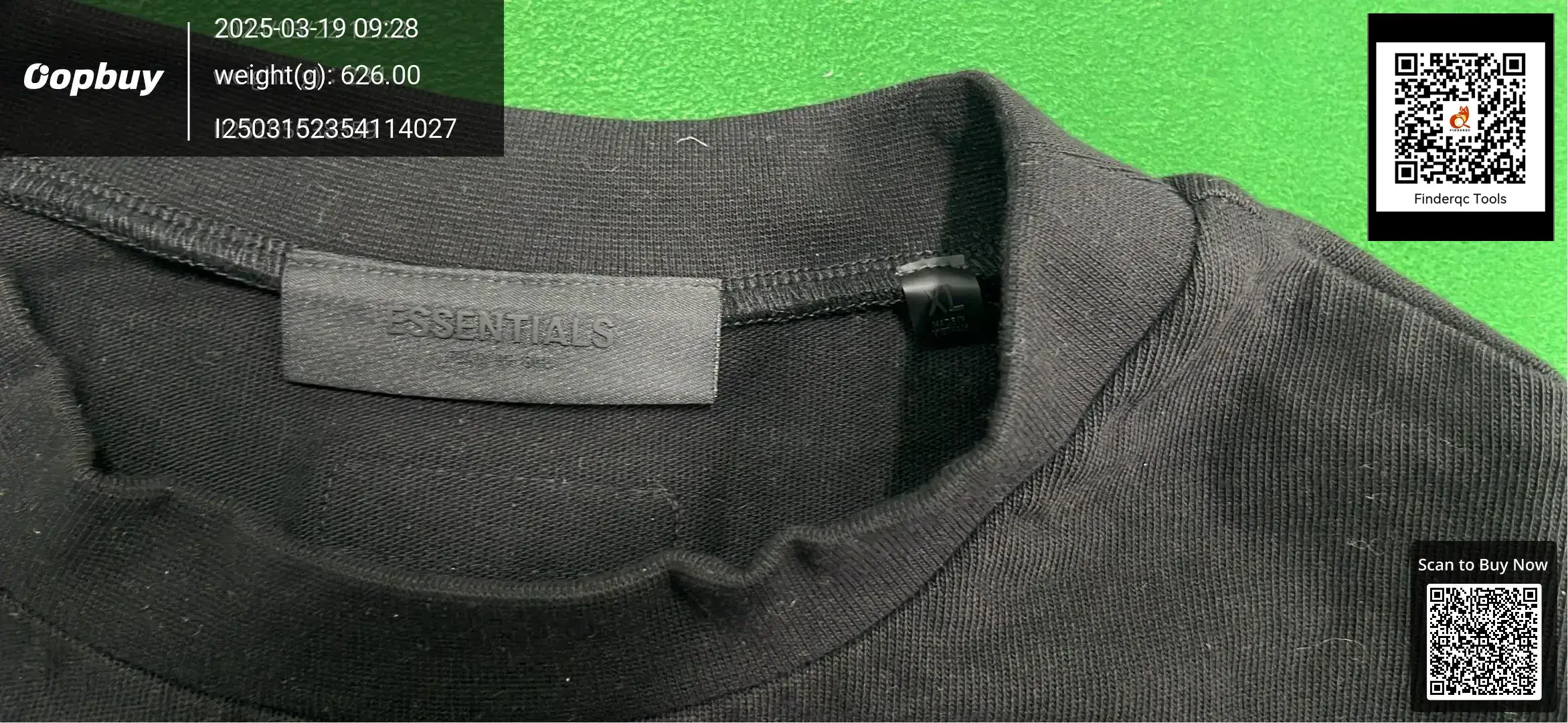 2024SS thick plate short sleeve T-shirt 380GSM sweat cloth ESSENTIALS tide brand HeavySShirt cross-border