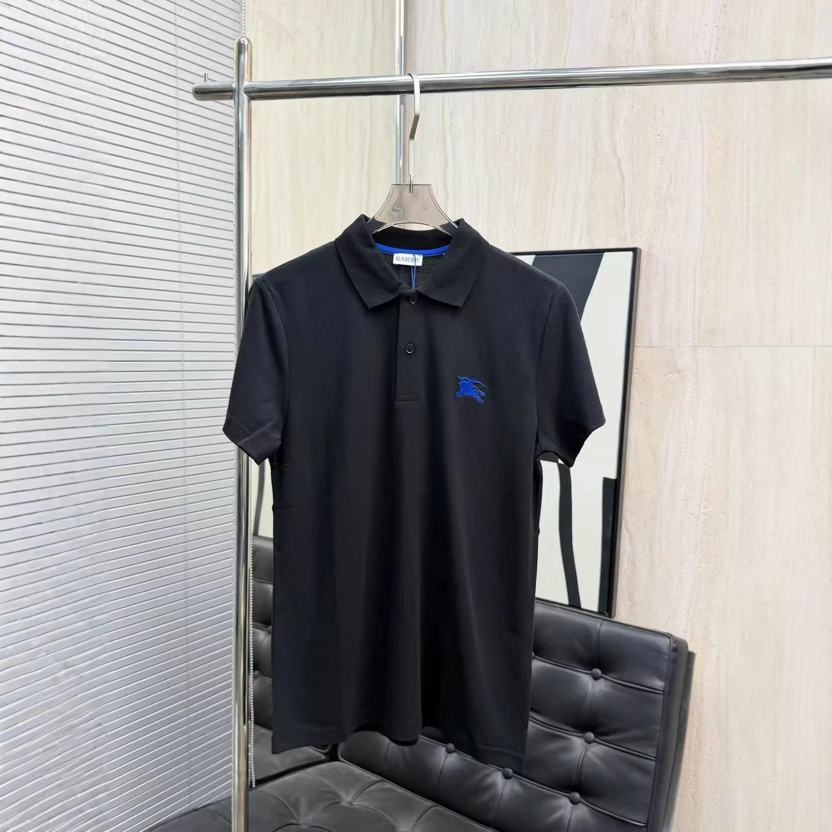 Burberry Black Polo Shirt