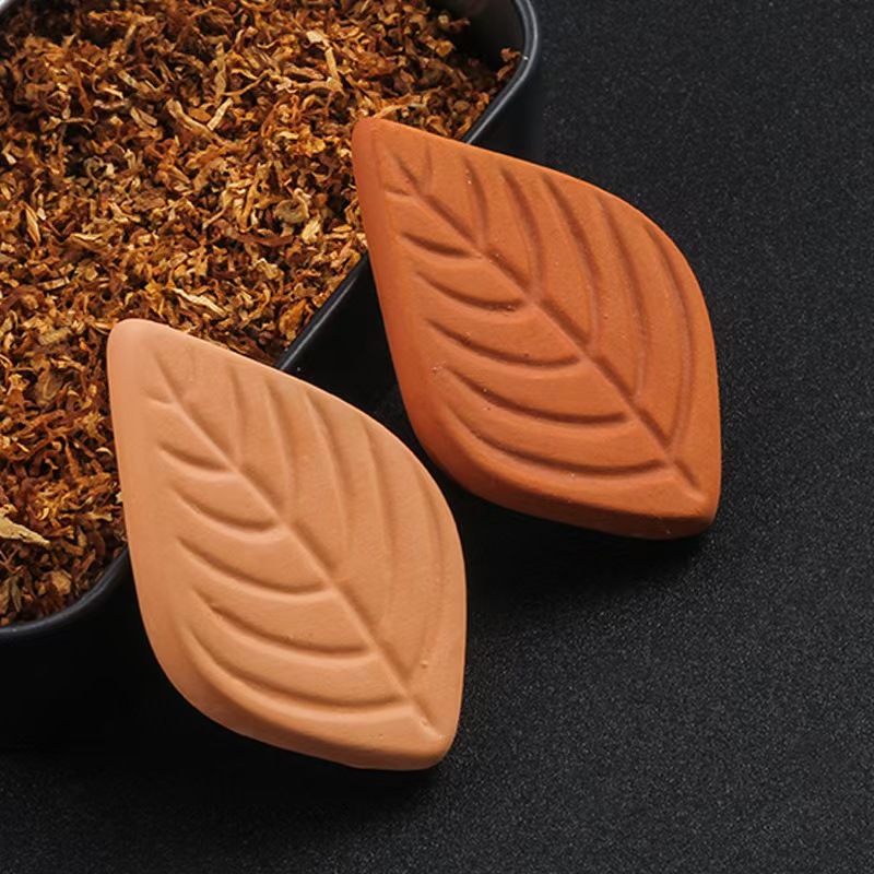 Leaf-Shaped Clay Humidification Tablets, Tobacco and Cigar Moisturizing Tablets, Moisture Absorption, Two-Way Humidification, Constant Humidity Smoking Accessories Batch