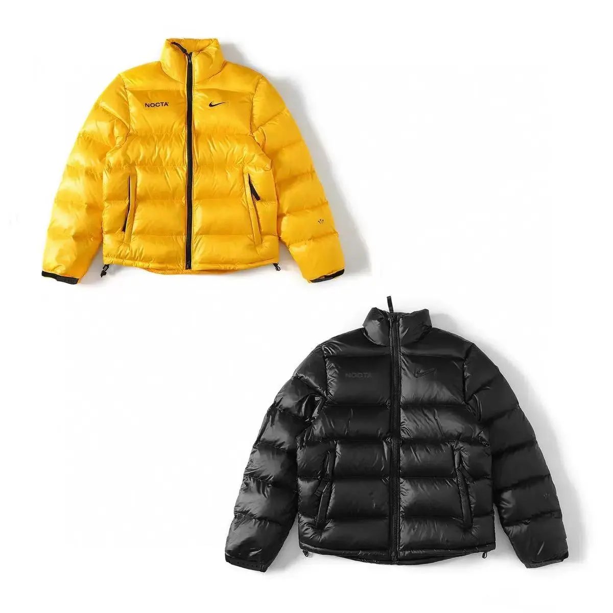 Right-collar down jacket