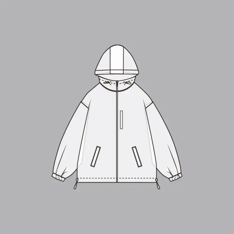 Black Two-Tone Hooded Tracksuit - Nai 5281031