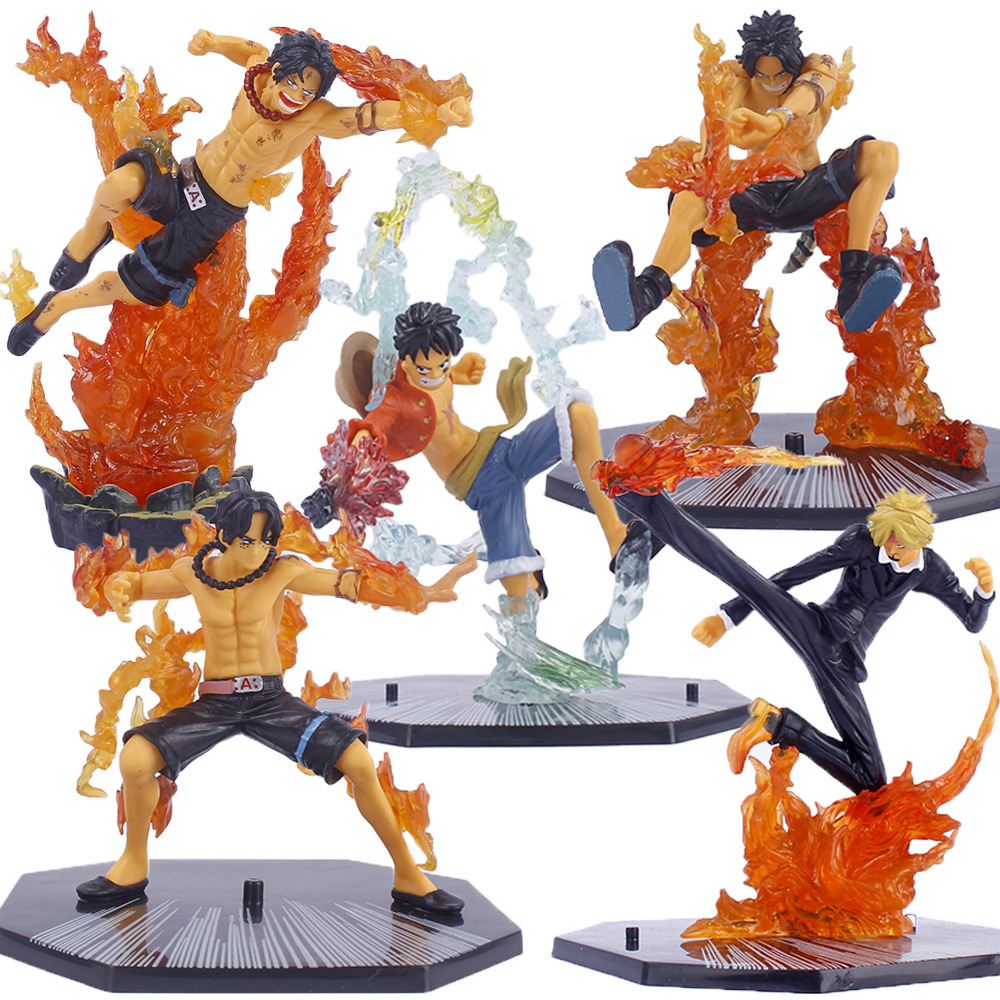 PVC One Piece Animation Series Fire Boxing Lufei/Fire Boxing Ace/Fengjiao Shanzhi/Cross Fire Ace Handmade