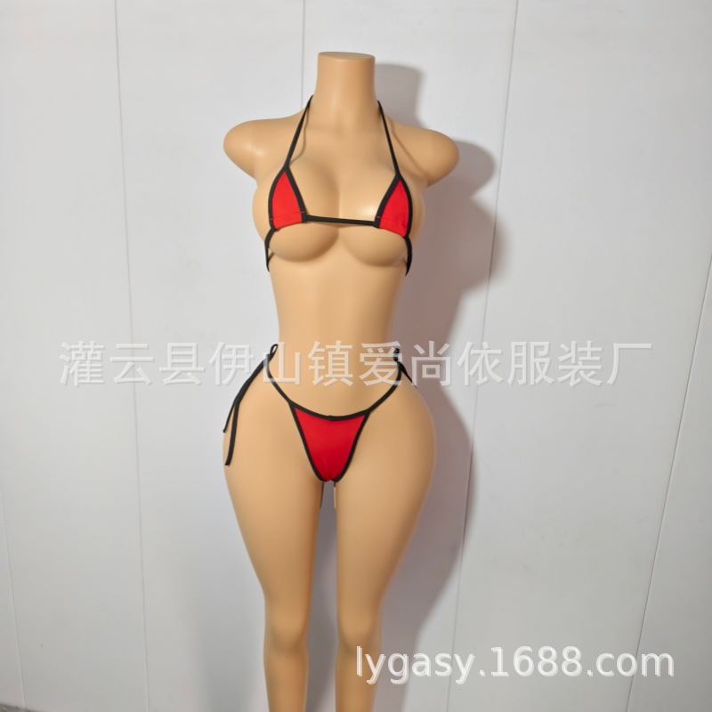 Lemon Temptation Products Bikini Amazon Cross-Border Foreign Trade Three-Piece Bikini Sexy Set Available in Multiple Colors