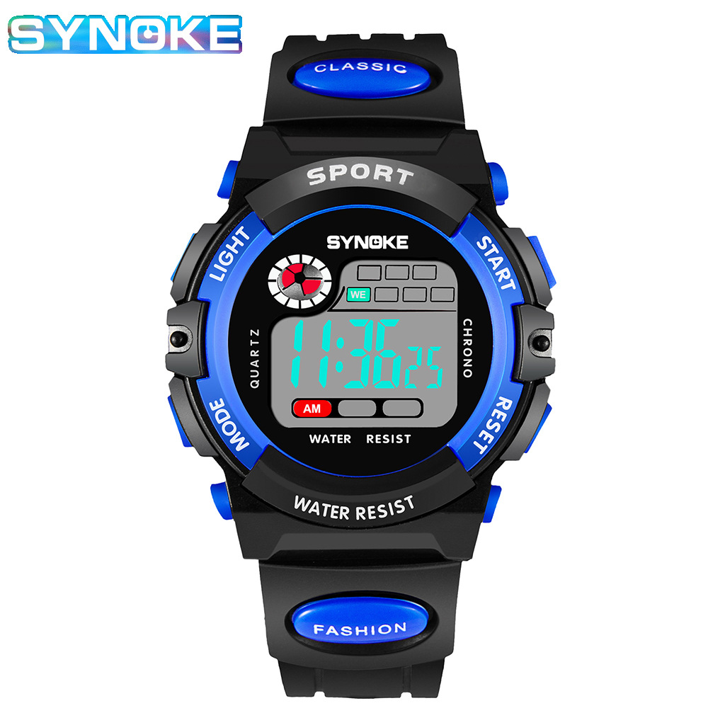 Factory goods children's electronic watch sports waterproof boys and girls students explosive children wristwatch