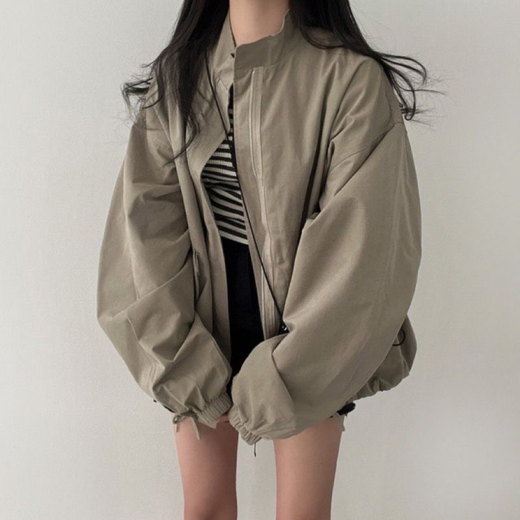 2024 New Spring thin new Korean style loose baseball uniform BF workwear casual jacket female student ins fashion