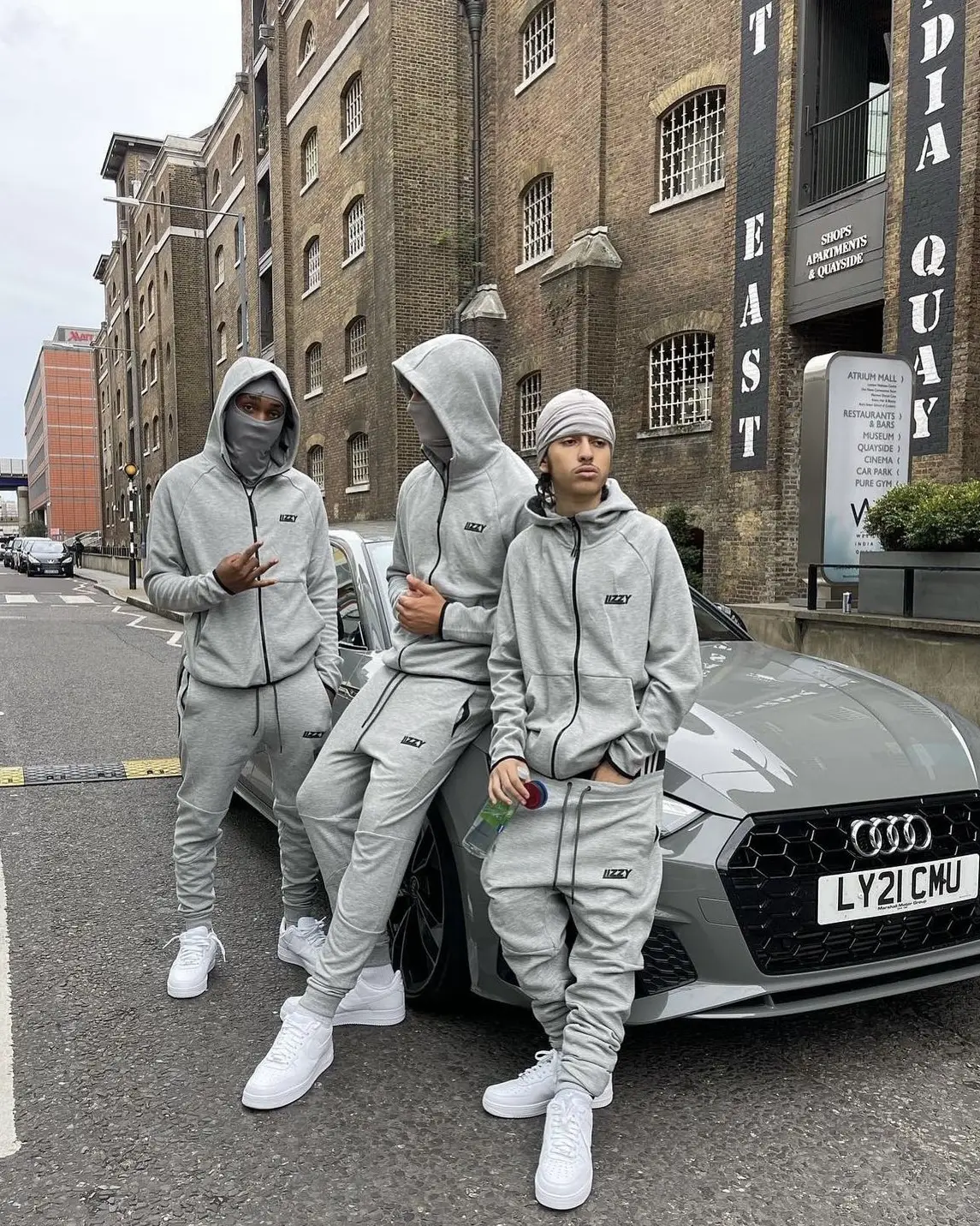 Lizzy Sweatshirt Suit Zipper Casual Sports Ukdripdrill Fashion Star Same Style Hip-Hop Rap Street