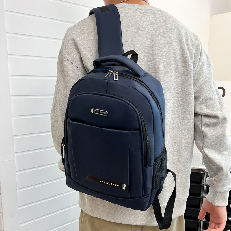 New Fashionable Backpack Men's High-End Outdoor Large-Capacity Travel Backpack British Style Thickened Student School Bag