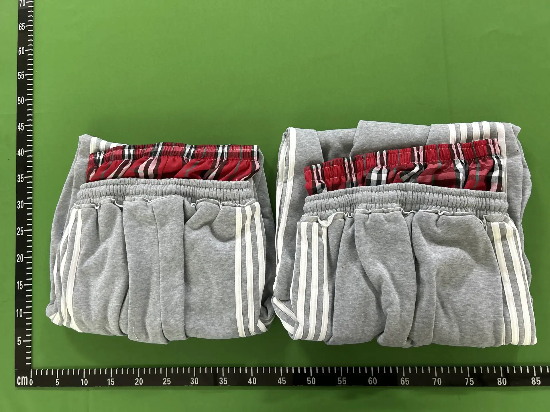 Adidas 3-Stripes Casual Pants Red Plaid