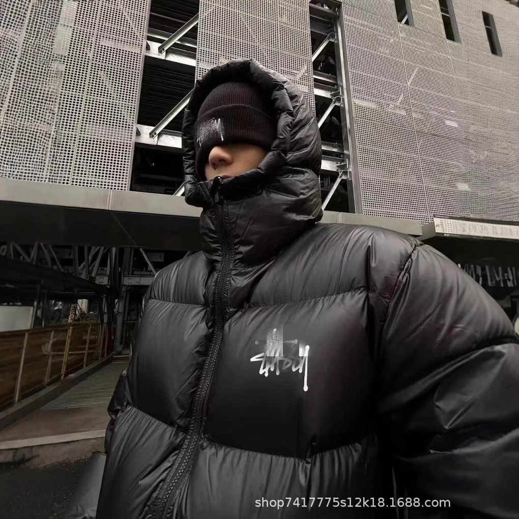 Cross-Border Hot-Selling Cotton Clothing for Men and Women, Solid Color Versatile Hooded Jacket, Winter Casual Bread Jacket