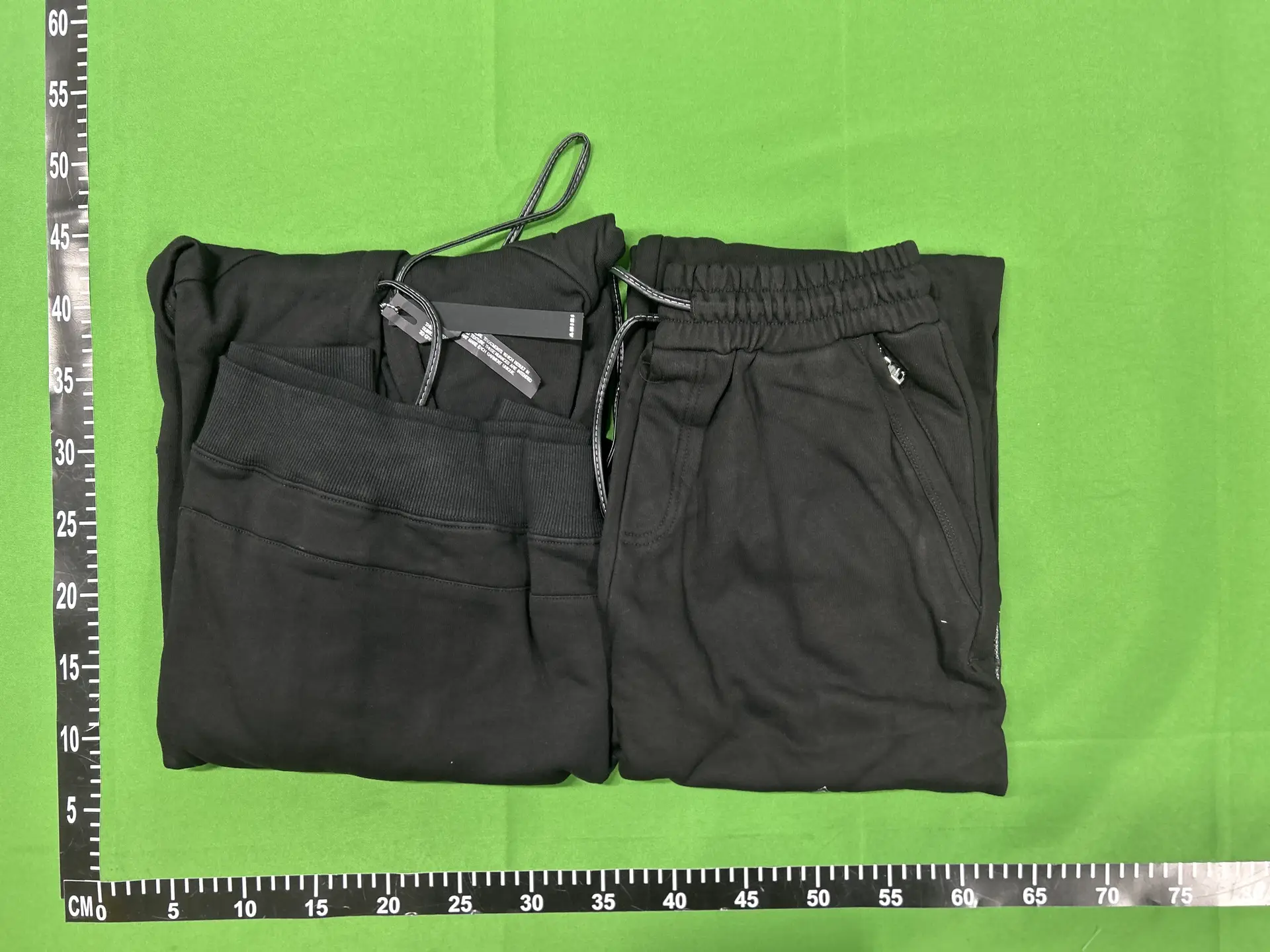 Amiri Black Sweatshirt and Sweatpants Set