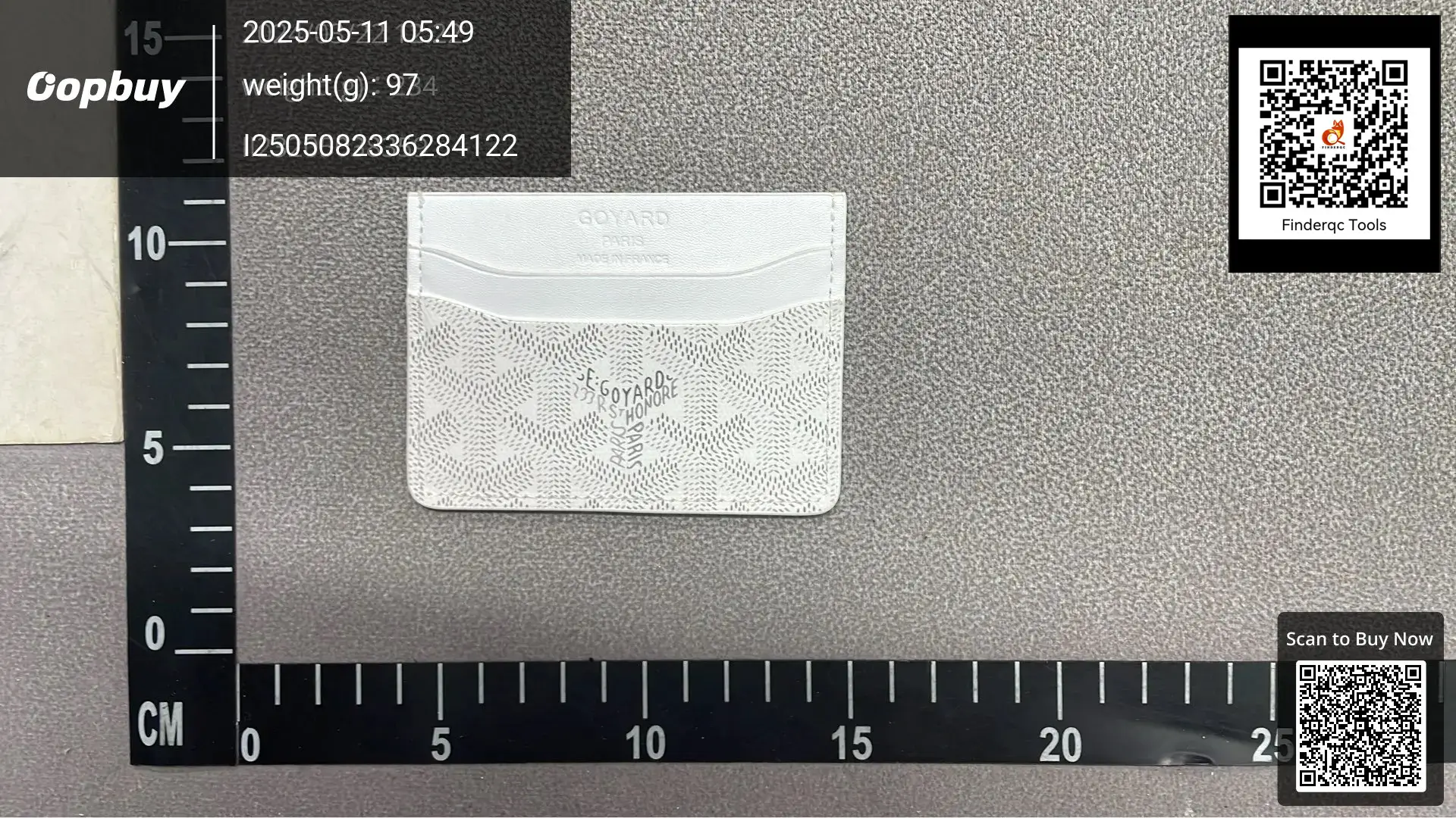 Goyard Saint Louis Card Holder White
