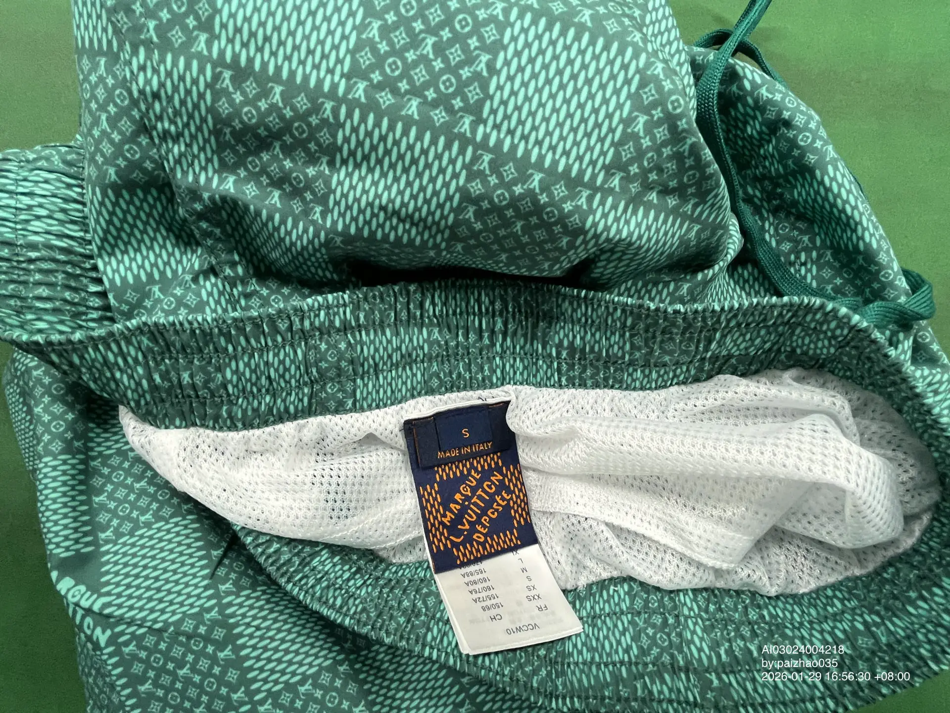Louis Vuitton Monogram Swim Shorts Green
