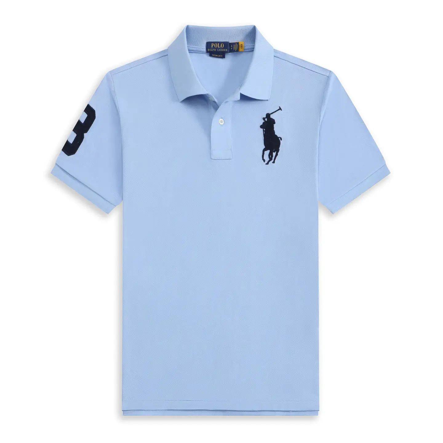 Summer wear foreign trade Paul Polo men's lapel embroidery Malaysia short sleeve T-shirt cotton men's POLO shirt in stock generation