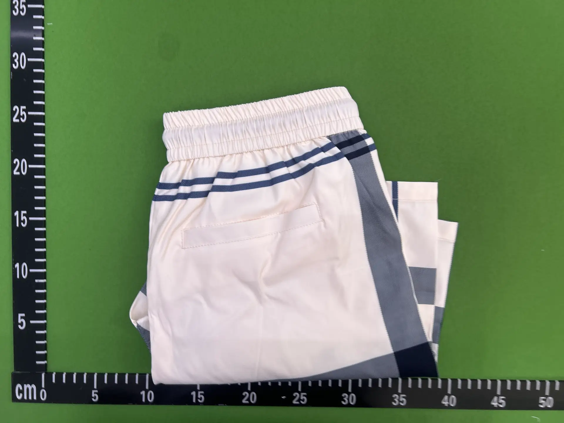 Burberry Beige Check Shorts