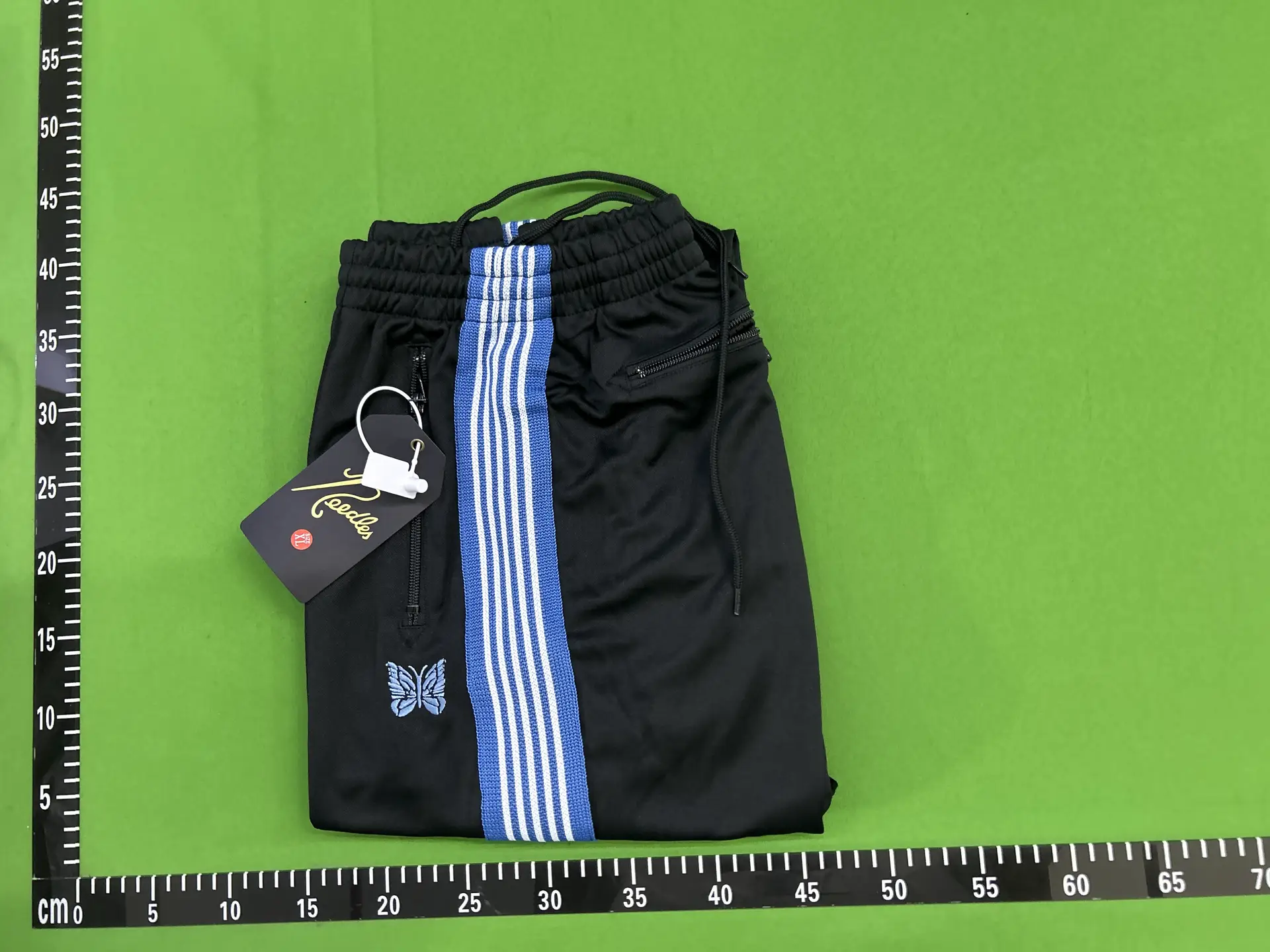 American NEEDLES CREATES Butterfly Pants Niche Drapedy Loose Straight Sports Casual Pants for Men and Women