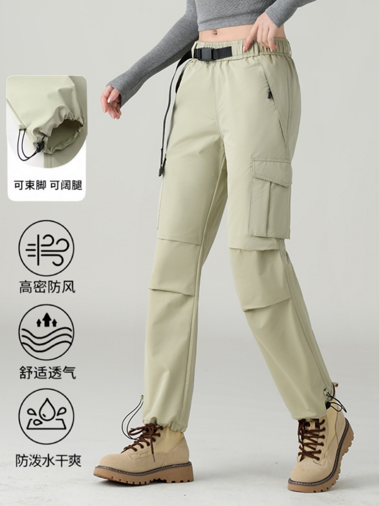 Couple's Outdoor Hiking Pants for Men and Women, New Spring and Autumn Style, Loose-Fitting Youth Sports Cargo Pants, Windproof Versatile Casual Pants