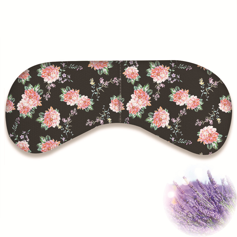 Hot and Cold Compress Yoga Eye Pillow Microwave Heating Flaxseed Lavender Filling Cotton Linen Printing Shading Sleep Eye Mask