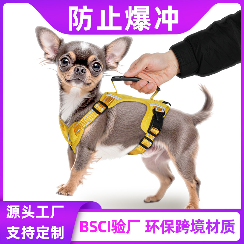 Cross-Border Popular Pet Harness Anti-Burst Dog Harness Large Dog Harness Outdoor Dog Leash