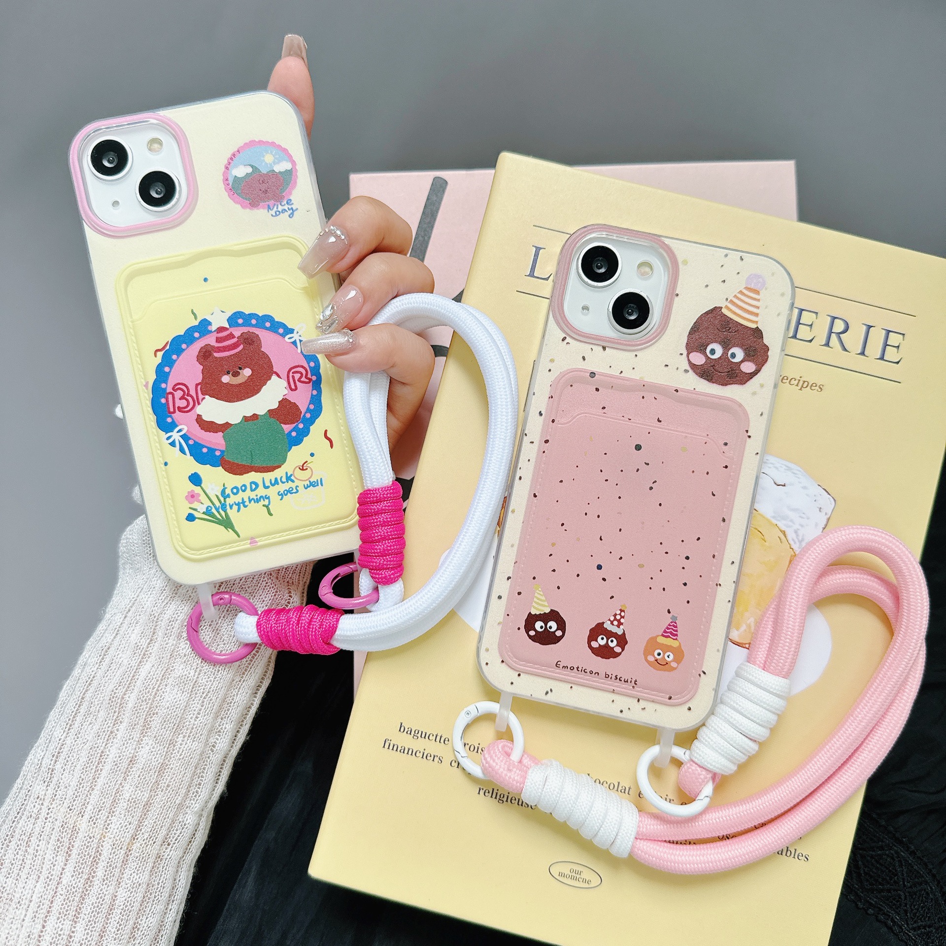 For Apple 14Pro 14Pro Max Phone Case 13 14 15Pro Max Transparent 15 Card Case 11 12