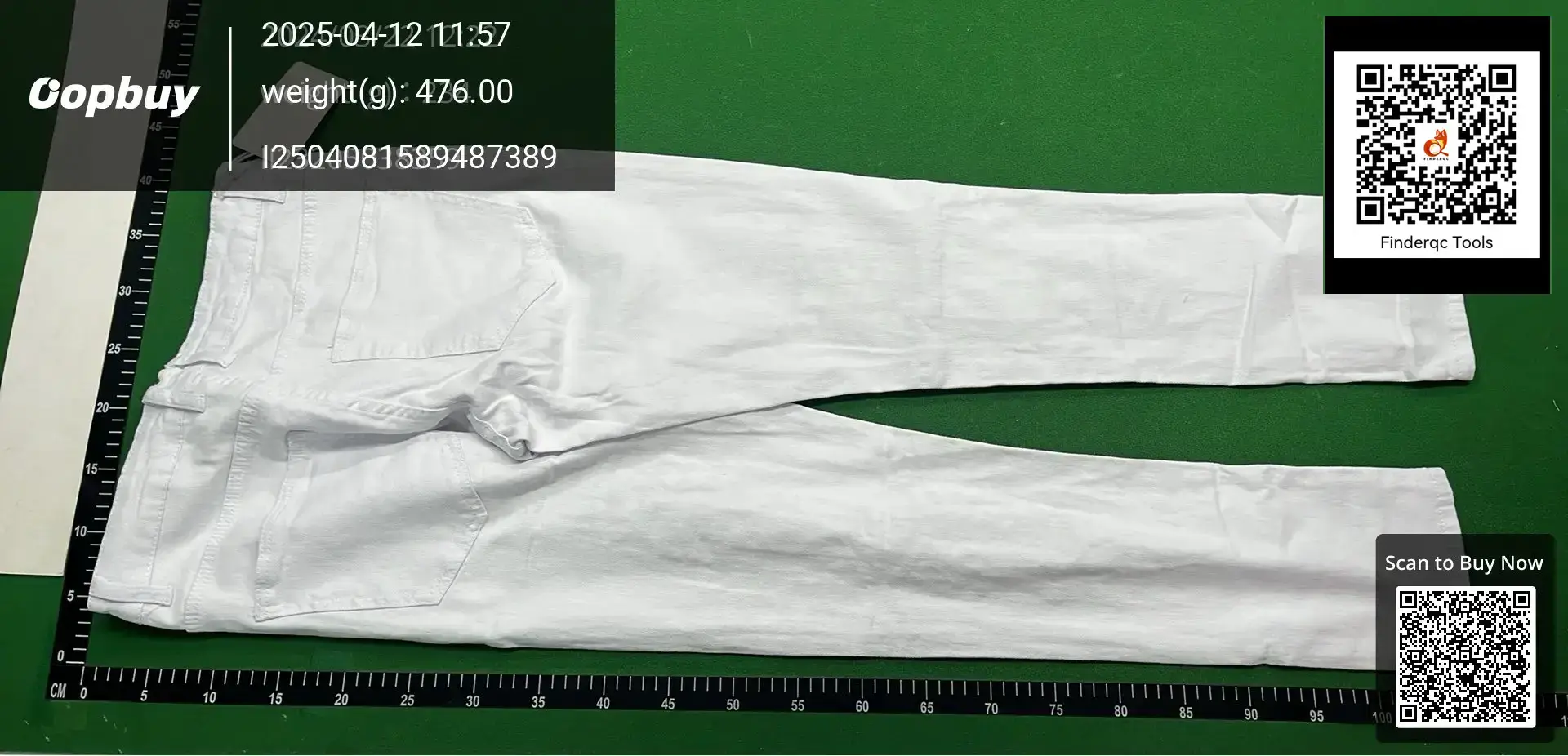 Men's White Stretch Jeans