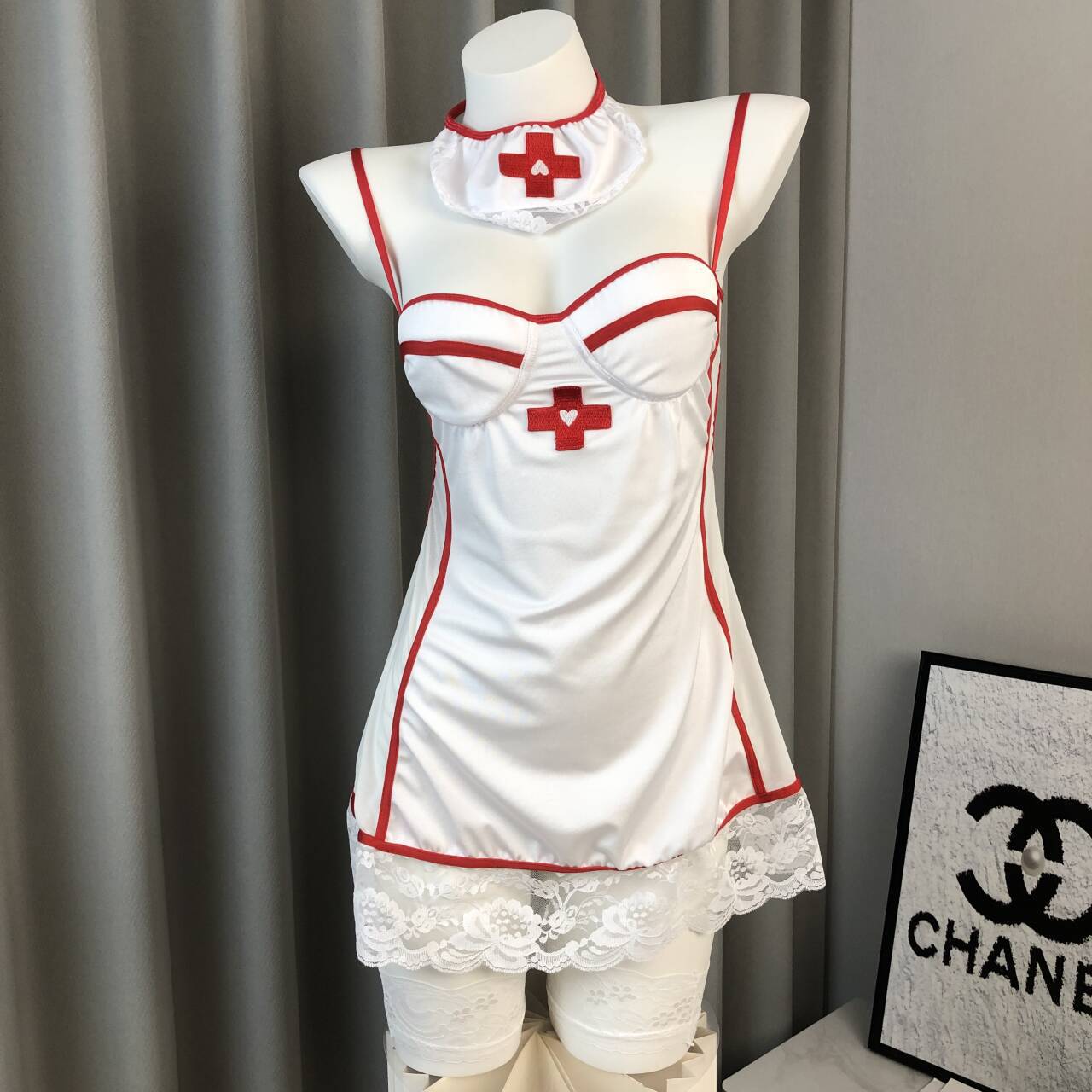 Sweet Nurse Cosplay Uniform Doctor Jumpsuit Popular Anchor Intimates Play Set Couple Fun Intimates